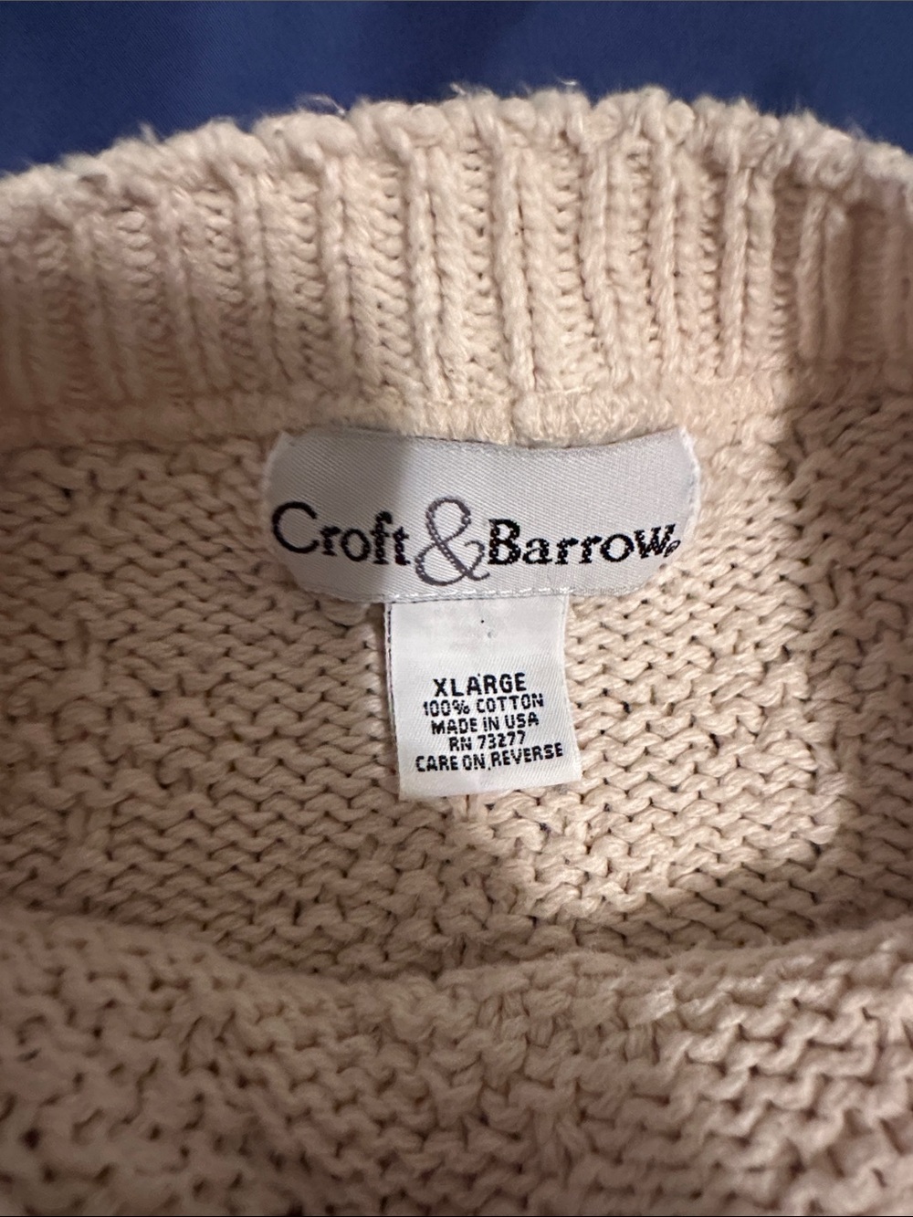 croft & barrow Cream Fair Isle Snowman & Fox Holiday Sweater - Picture 3 of 8